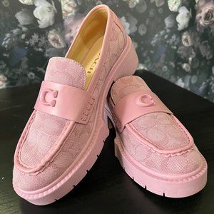 Coach Pink Platform Loafers
